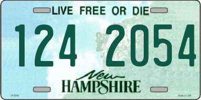 NH license plate 1242054