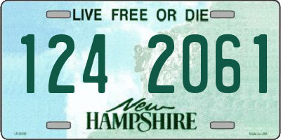 NH license plate 1242061