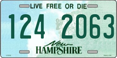 NH license plate 1242063