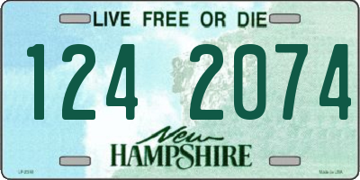 NH license plate 1242074