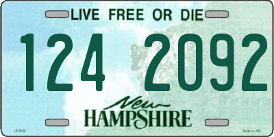 NH license plate 1242092