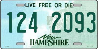 NH license plate 1242093