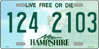 NH license plate 1242103