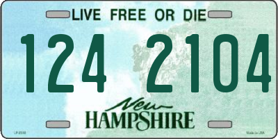 NH license plate 1242104