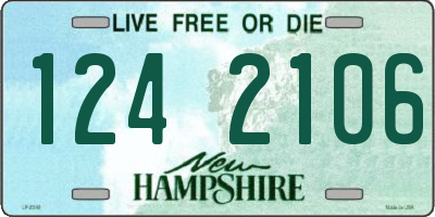 NH license plate 1242106
