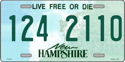 NH license plate 1242110