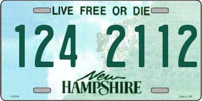 NH license plate 1242112