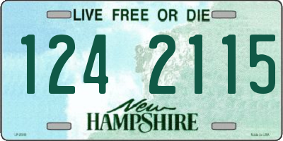 NH license plate 1242115