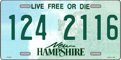 NH license plate 1242116