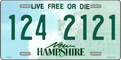NH license plate 1242121