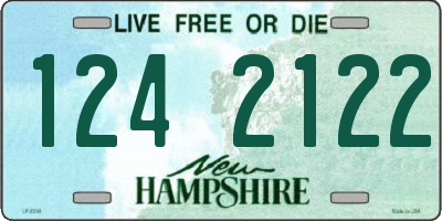 NH license plate 1242122