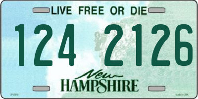 NH license plate 1242126