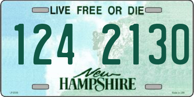 NH license plate 1242130