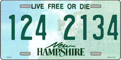 NH license plate 1242134