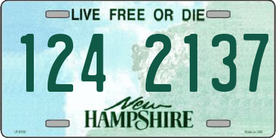 NH license plate 1242137