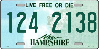 NH license plate 1242138