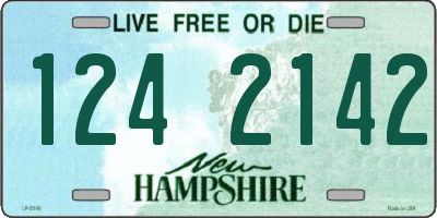 NH license plate 1242142