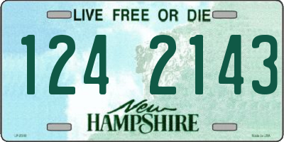 NH license plate 1242143