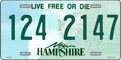 NH license plate 1242147