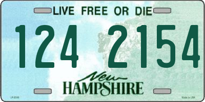 NH license plate 1242154