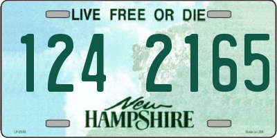 NH license plate 1242165