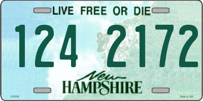 NH license plate 1242172