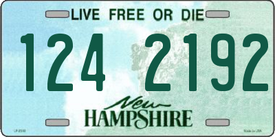 NH license plate 1242192