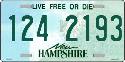NH license plate 1242193