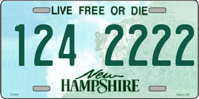 NH license plate 1242222