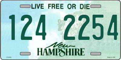 NH license plate 1242254