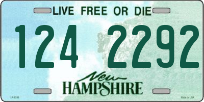 NH license plate 1242292