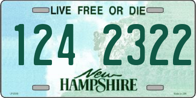 NH license plate 1242322