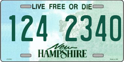 NH license plate 1242340