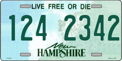 NH license plate 1242342