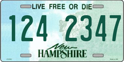 NH license plate 1242347