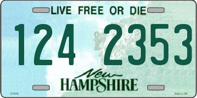 NH license plate 1242353