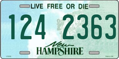 NH license plate 1242363