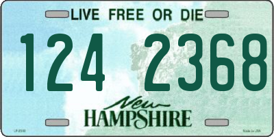 NH license plate 1242368