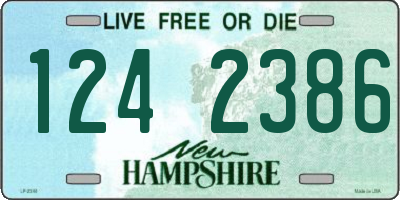 NH license plate 1242386