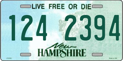NH license plate 1242394