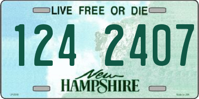 NH license plate 1242407