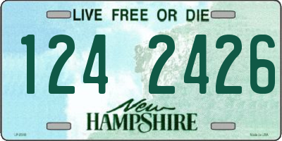 NH license plate 1242426