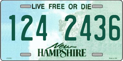 NH license plate 1242436