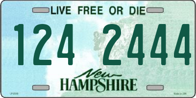 NH license plate 1242444