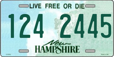 NH license plate 1242445