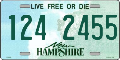NH license plate 1242455