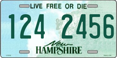 NH license plate 1242456