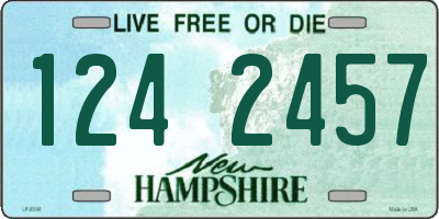 NH license plate 1242457