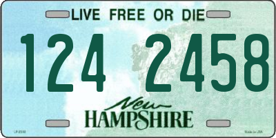 NH license plate 1242458