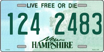NH license plate 1242483